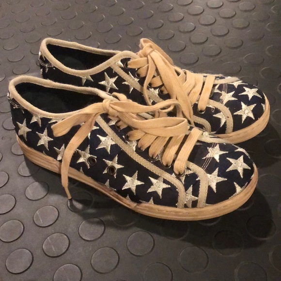 MARC BY MARC JACOBS SILVER STAR SNEAKERS - Picture 1 of 6